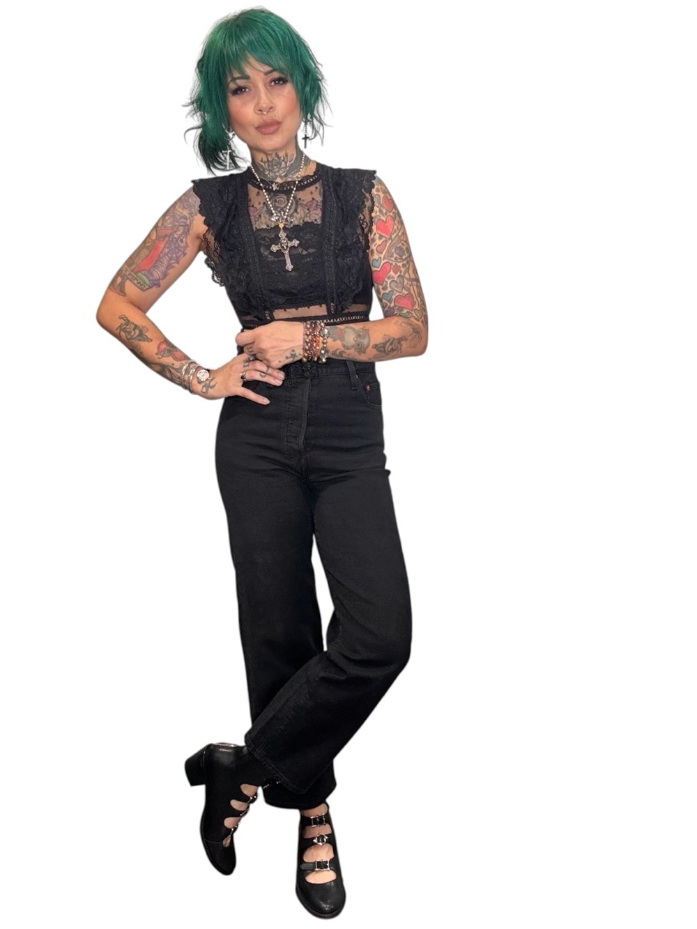 Levi’s ribcage jeans